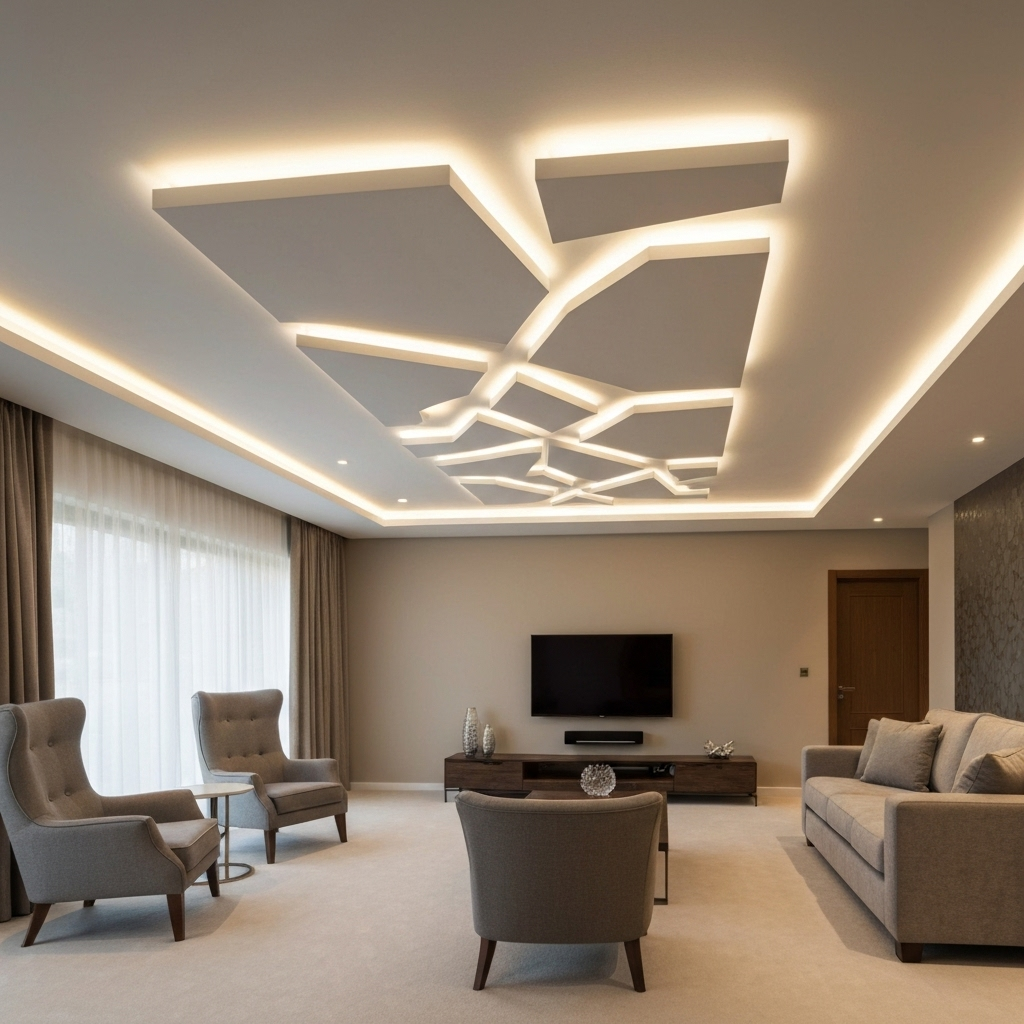 Forro com Sanca Iluminada